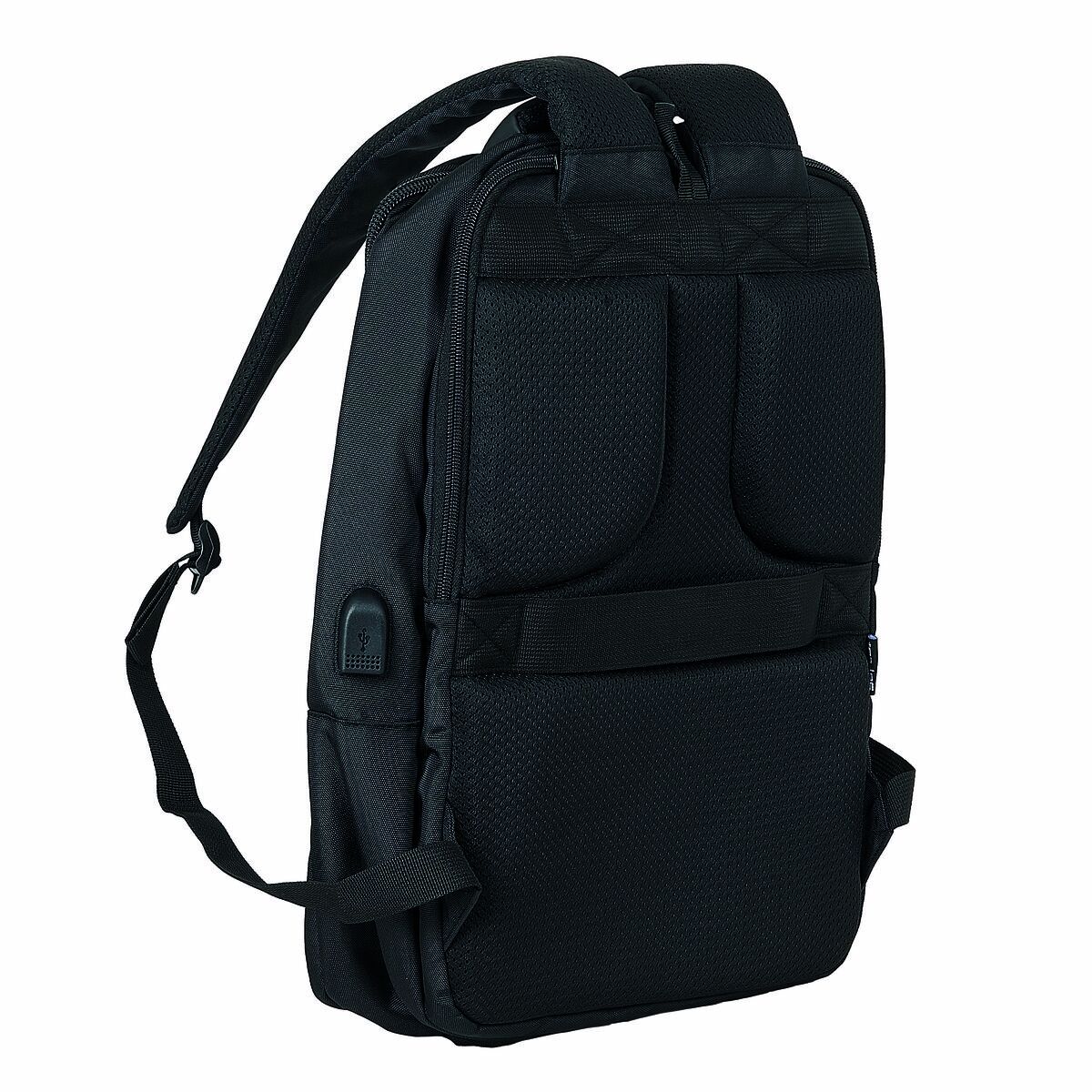 Batoh pro laptop a tablet s USB portem The Mandalorian Černý